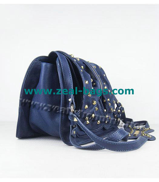 Cheap 3.1 Phillip Lim Edie Bow Studded Bag Blue Replica - Click Image to Close